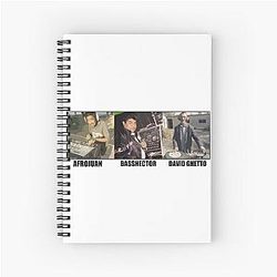 Name A More Iconic Trio Afrojack David Guetta Bassnectar Spiral Notebook