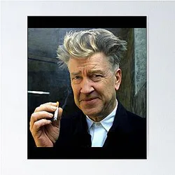 David Lynch Smoking Poster