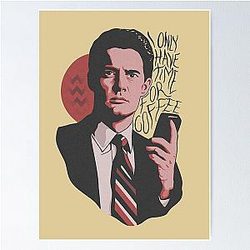 I Only Have Time For Coffee David Lynch Sustainable High Quality Soft Material Poster