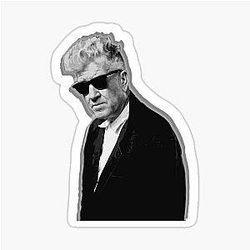 Cool Hand Lynch David Lynch in sunglasses sticker