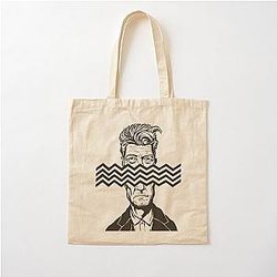 Man David Lynch Cotton Tote Bag