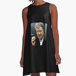 David Lynch Smoking A Line Dress