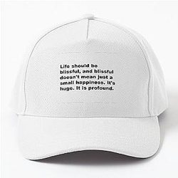 Life Should Be Blissful - David Lynch Quote Baseball Cap