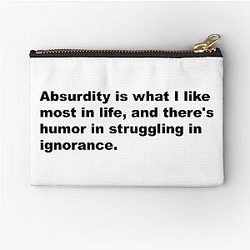 Absurdity - David Lynch Zipper Pouch