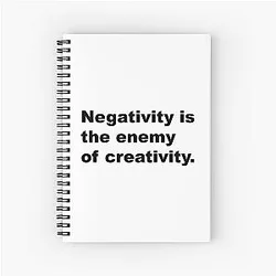 David Lynch Quote Spiral Notebook