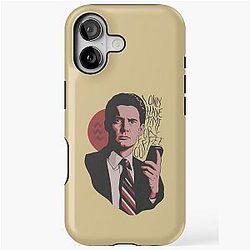 I Only Have Time for Coffee Dale Cooper David Lynch Sustainable High Quality Soft Material iPhone Tough Case