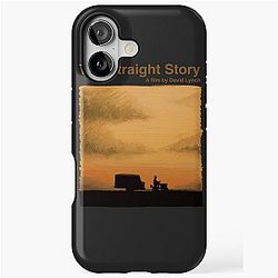 The Straight Story by David Lynch.Bitmap Illustration by Burro with Title iPhone Case