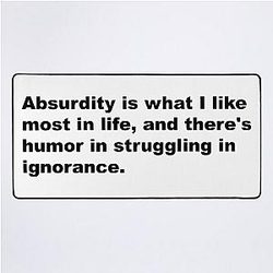 Absurdity - David Lynch Quote Desk Mat