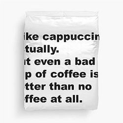 David Lynch Quote Duvet Cover