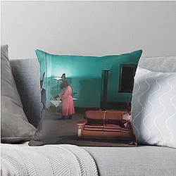 David Lynch Rabbits Throw Pillow