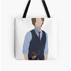 Criminal Minds, Spencer Reid, Emily Prentiss, Derek Morgan, Aaron Hotchner, David Rossi, Penelope Garcia All Over Print Tote Bag