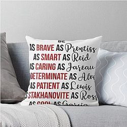 Criminal Minds Spencer Reid Emily Prentiss Derek Morgan Aaron Hotchner David Rossi Penelope Garcia Throw Pillow