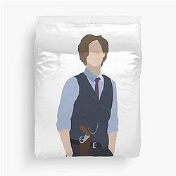 Criminal Minds, Spencer Reid, Emily Prentiss, Derek Morgan, Aaron Hotchner, and Penelope Garcia Duvet Cover