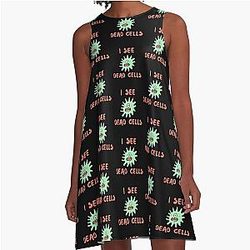 I See Dead Cells Microbiology A-Line Dress