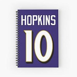 DeAndre Hopkins Ravens Spiral Notebook