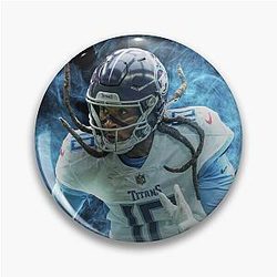 DeAndre Hopkins Tennessee Sports Art Pin