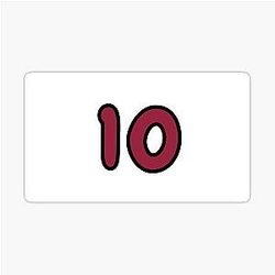DeAndre Hopkins Number 10 Sticker