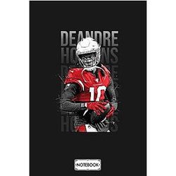 Deandre Hopkins Notebook: Planner 6x9 120 Pages Diary Lined College Ruled Paper Journal Matte Finish Cover