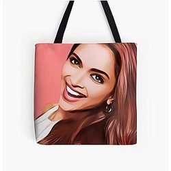 Deepika Padukone Over Print Tote Bag