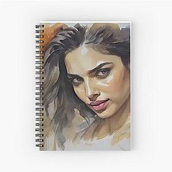 Watercolor Deepika Padukone Notebook