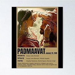 Bollywood Movie Padmaavat, Deepika Padukone, Ranveer Singh & Shahid Kapoor Poster
