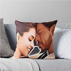 Shah Rukh Khan & Deepika Padukone Throw Pillow