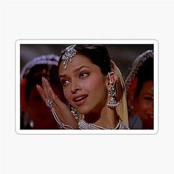 Om Deepika Padukone Vintage Bollywood Look Sticker