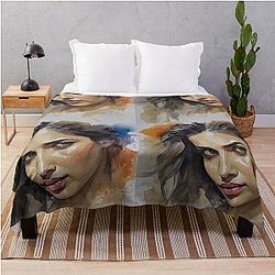 Watercolor image with Deepika Padukone Blanket