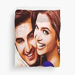 Ranbir Kapoor and Deepika Padukone Duvet Cover
