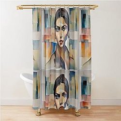 colorful Deepika Padukone Shower Curtain