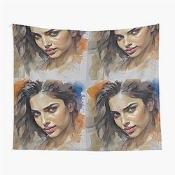 Watercolor image with Deepika Padukon Tapestry