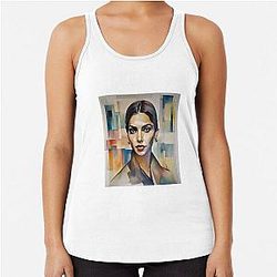Colorful Deepika Padukone Racerback Tank Top