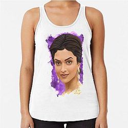 Deepika Padukone Bollywood Star Digital Racerback Tank Top