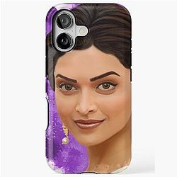 Deepika Padukone Bollywood Star - Digital Painting iPhone Case