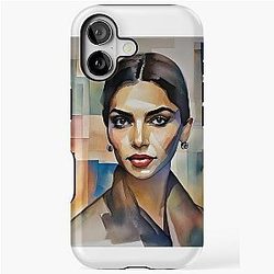 Colorful Sketch with Deepika Padukone iPhone Case