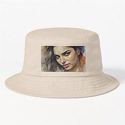 Watercolor image with Deepika Padukone Bucket Hat
