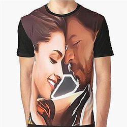 Shahrukh Khan and Deepika Padukone Graphic T-Shirt