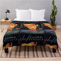 Deftones around the fur Nu Metal Poster Throw Blanket