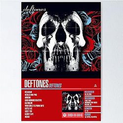 Deftones Album Tracklist Poster