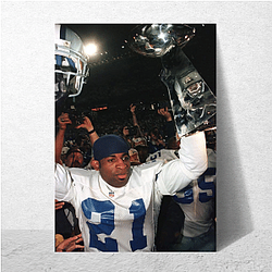 Deion Sanders led Jackson State to back-to-back championships Deion Sanders Posters