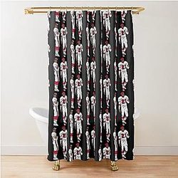 Deion Sanders and Jerry Rice Comic Vintage Shower Curtain