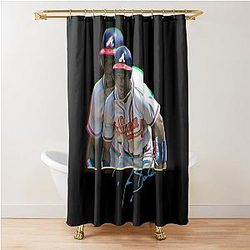 Deion Sanders 90s Shower Curtain