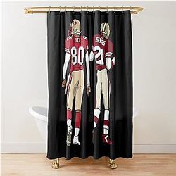 Deion Sanders Jerry Rice Shower Curtain