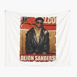 Deion Sanders Retro Style Tapestry