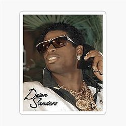 Vintage Deion Sanders Sticker