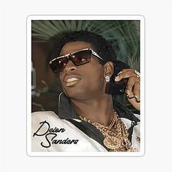 Vintage Deion Sanders sticker