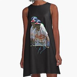 Deion Sanders 90s Retro A-Line Dress