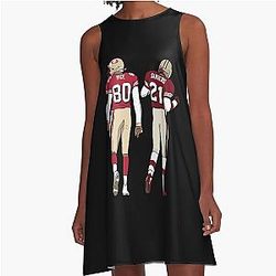 Deion Sanders Jerry Rice A Line Dress
