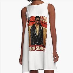 Deion Sanders Retro A-Line Dress