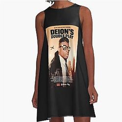 Deion Sanders Double Play A-Line Dress